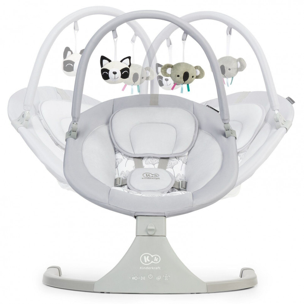 Кресло-качалка детское Kinderkraft Luli Gray 300019KK