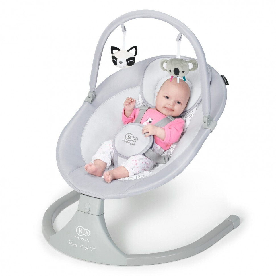 Кресло-качалка детское Kinderkraft Luli Gray 300019KK
