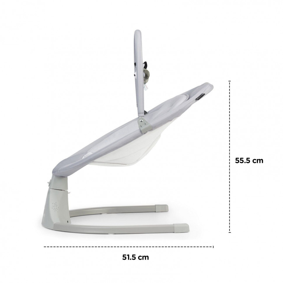 Кресло-качалка детское Kinderkraft Luli Gray 300019KK