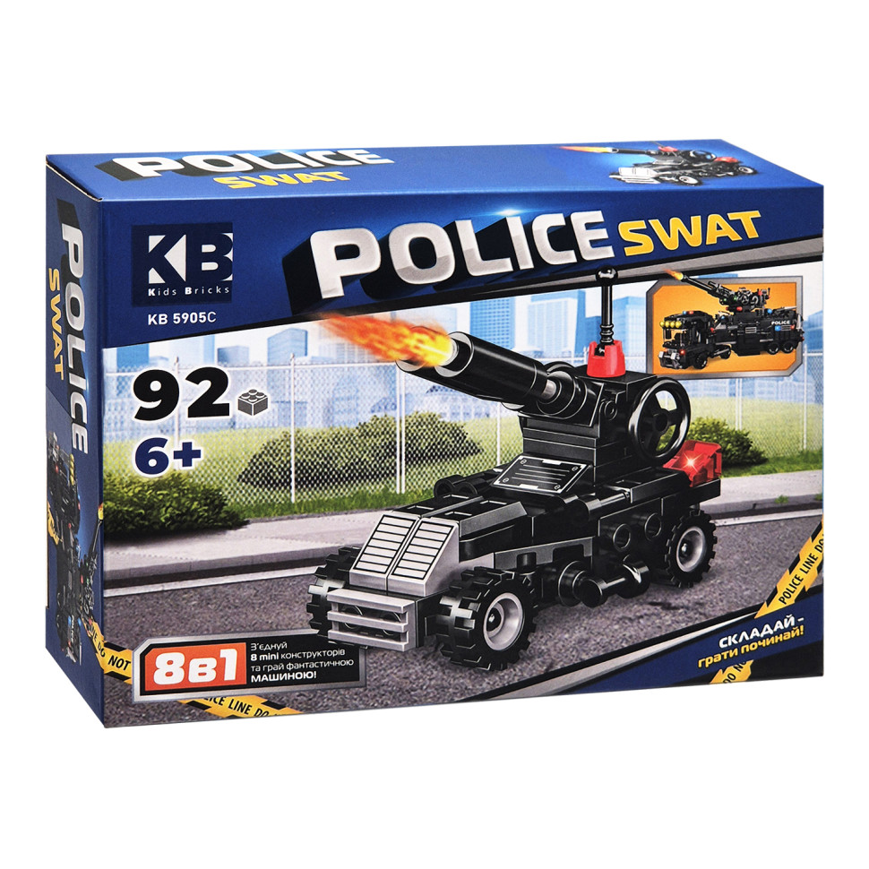 Дитячий конструктор Police SWAT Limo Toy KB 5905C пластик, 92 деталі