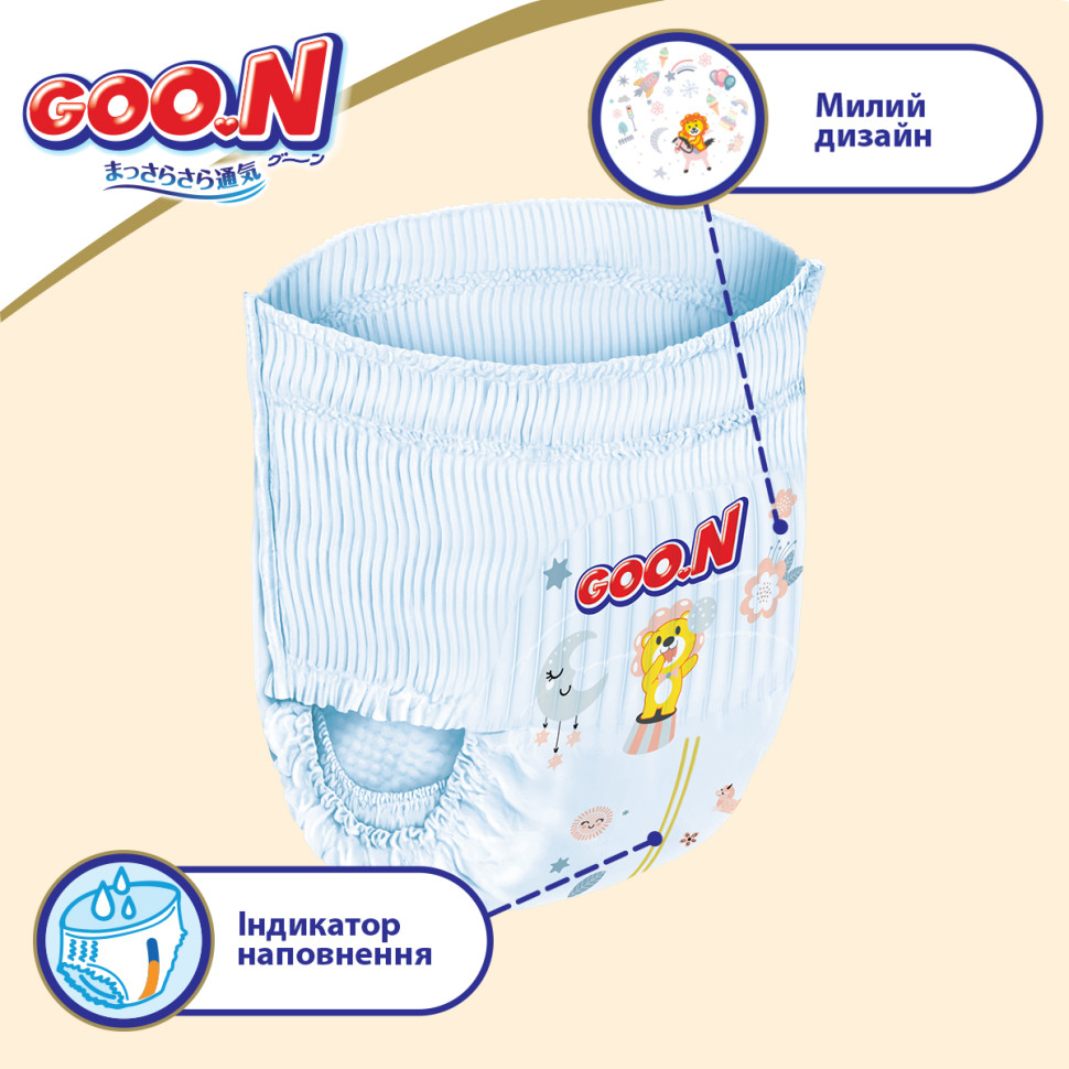 Трусики-подгузники для детей 12-17 кг GOO.N Premium Soft 863229 размер 5(XL), 36 шт
