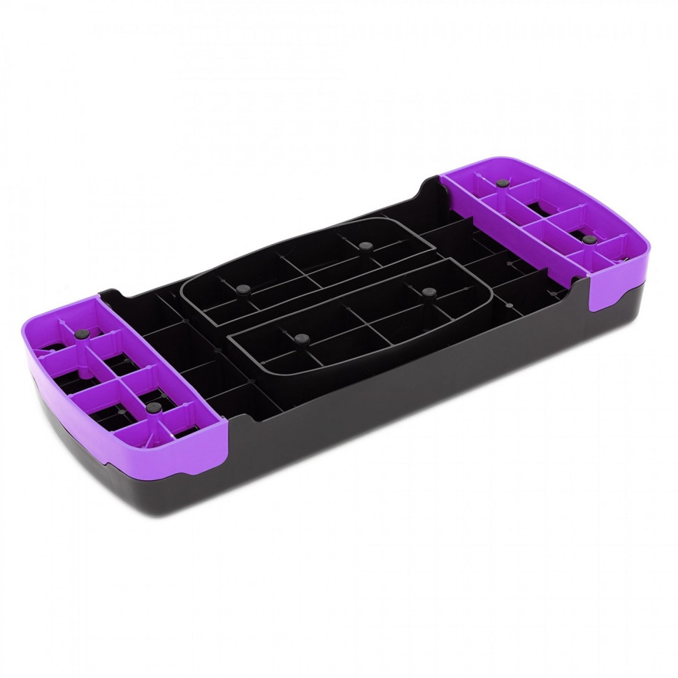 Степ-платформа 2-ступенчатая Cornix XR-0188, 68 х 28 х 10-15 см, Black/Purple