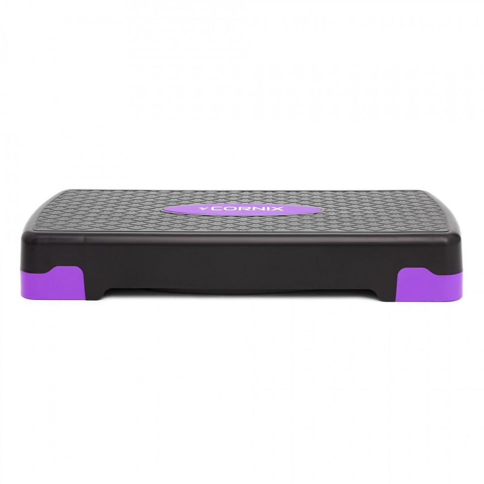 Степ-платформа 2-ступенчатая Cornix XR-0188, 68 х 28 х 10-15 см, Black/Purple