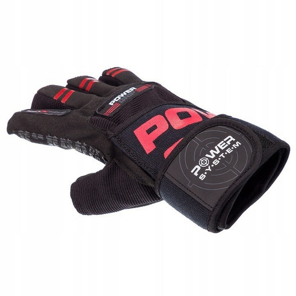 Перчатки для фитнеса Power Grip Power System PS-2800_M_Red, M 22 см