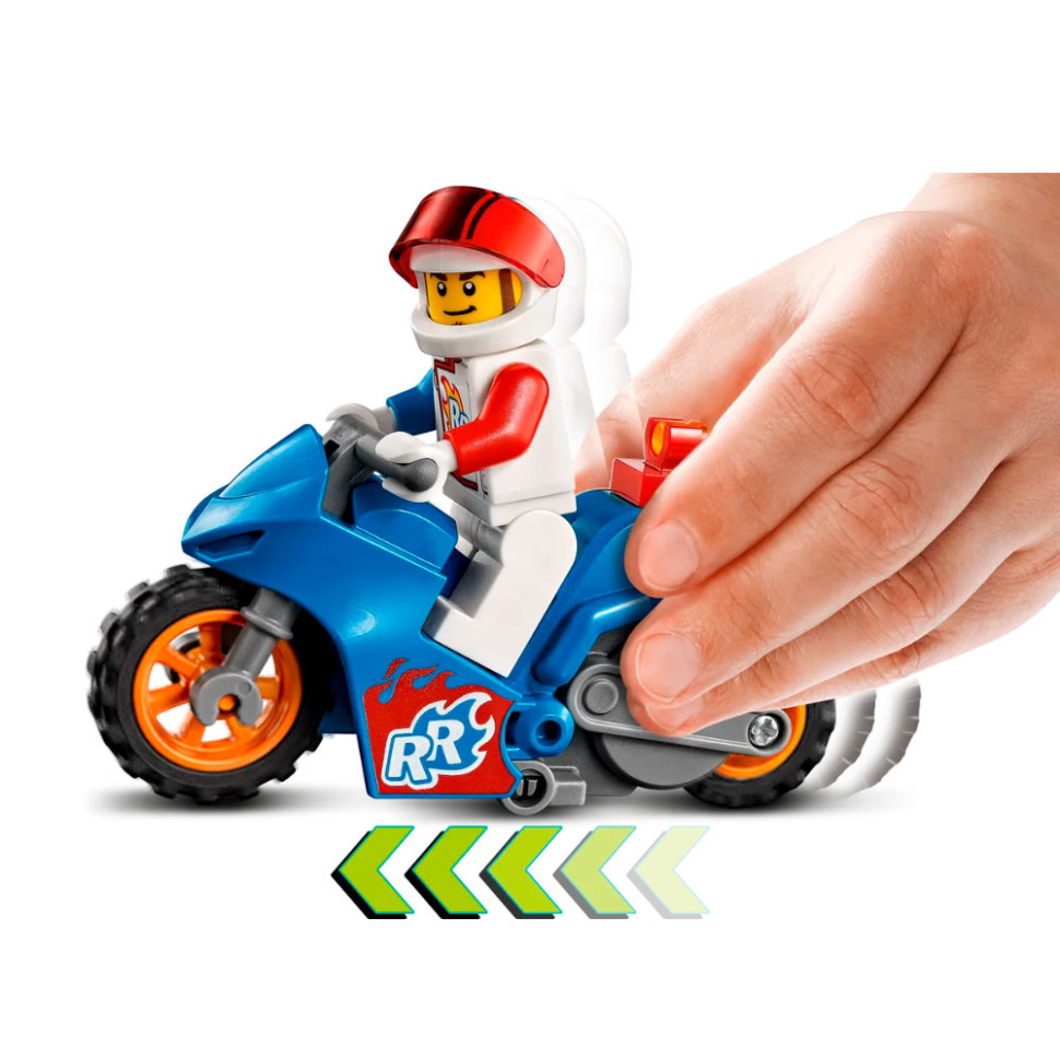 Конструктор Реактивний трюковий мотоцикл City Stuntz LEGO 60298, 14 деталей