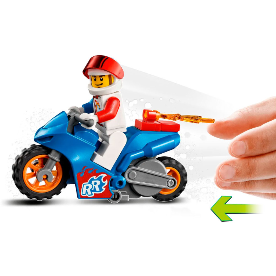 Конструктор Реактивний трюковий мотоцикл City Stuntz LEGO 60298, 14 деталей