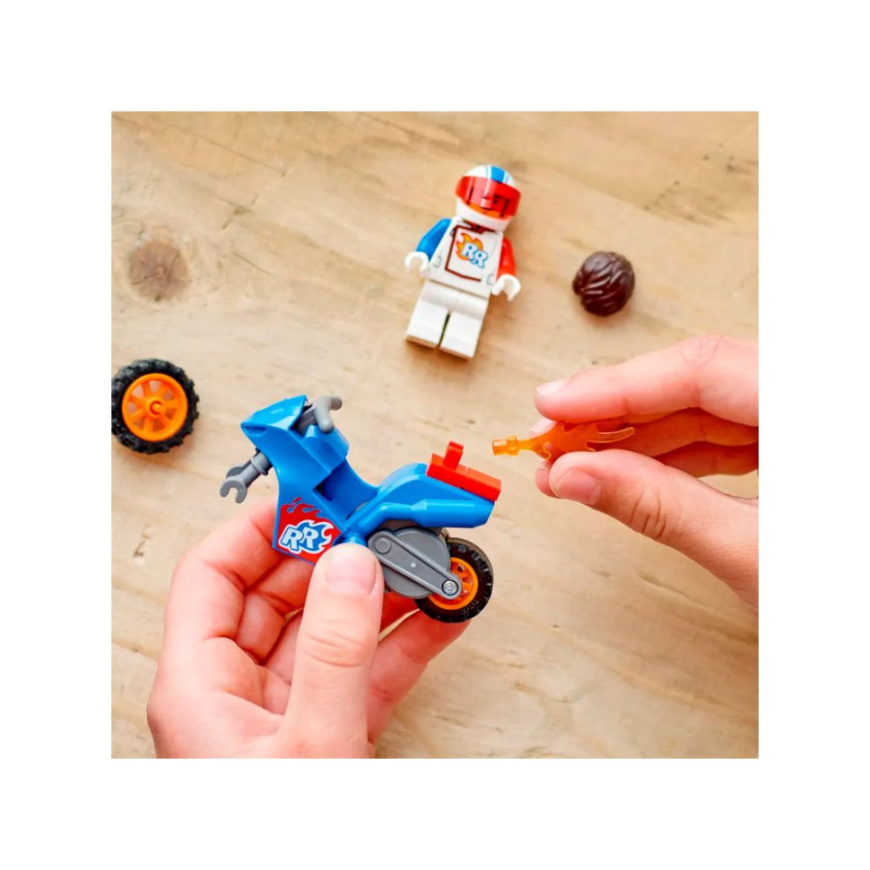 Конструктор Реактивний трюковий мотоцикл City Stuntz LEGO 60298, 14 деталей
