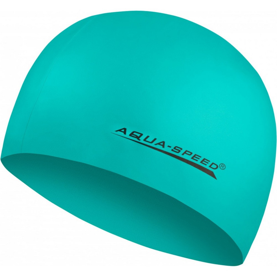 Шапка для плавання MEGA Aqua Speed​​ 100-12 зелений, OSFM