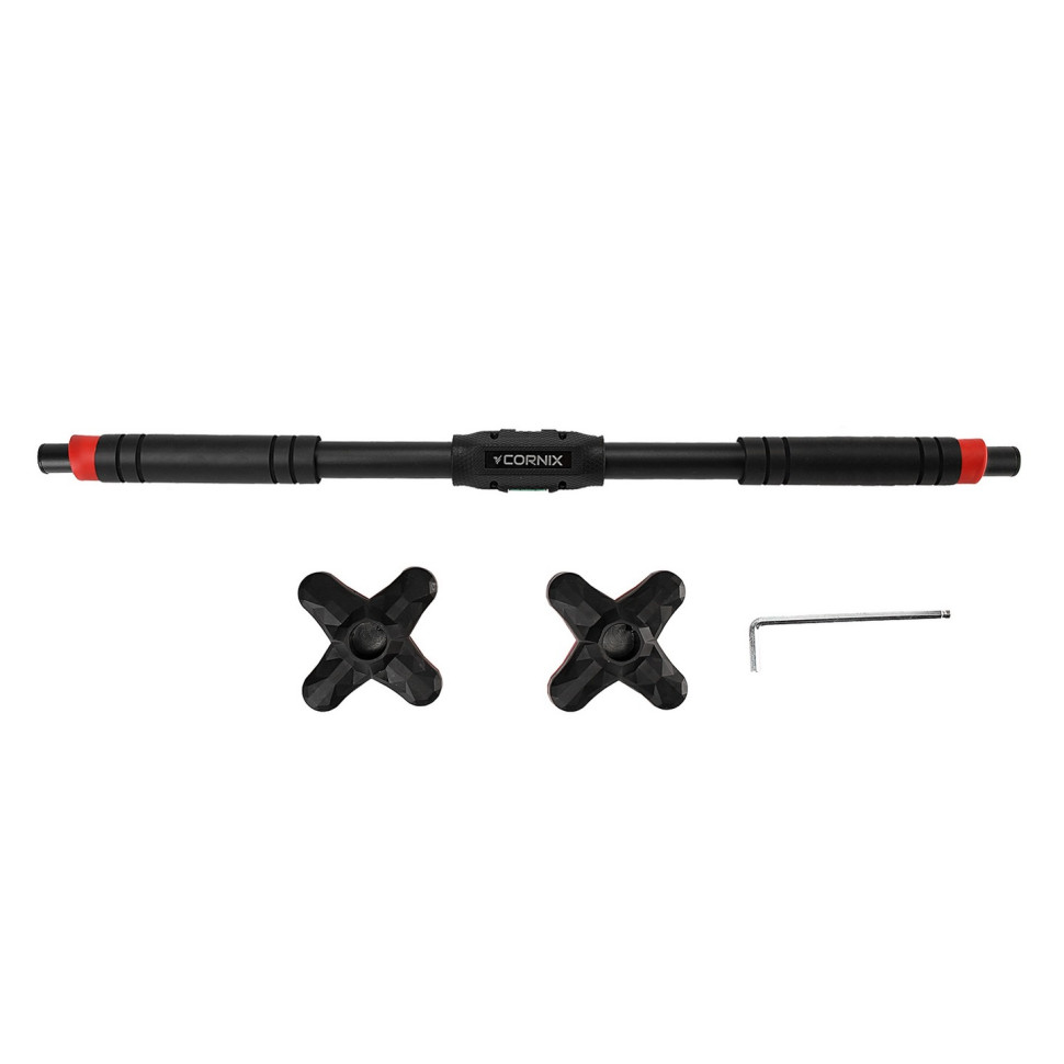 Турник раздвижной Pro+ Cornix XR-0287 Black/Red, размер 90 х 130 см