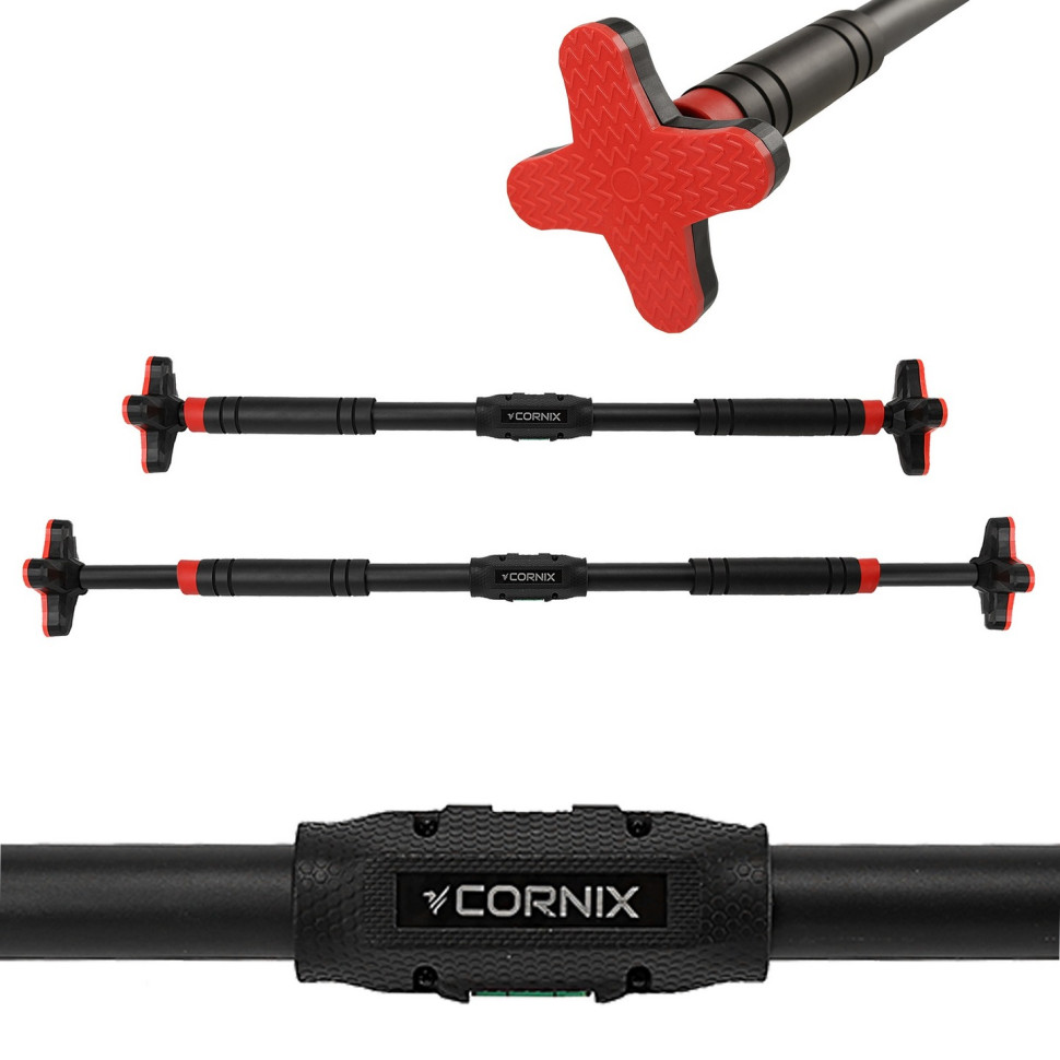 Турник раздвижной Pro+ Cornix XR-0287 Black/Red, размер 90 х 130 см