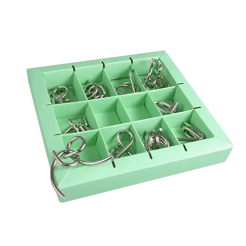 Набір головоломок 10 Metall Puzzles green 10 головоломок Eureka 3D Puzzle 473357