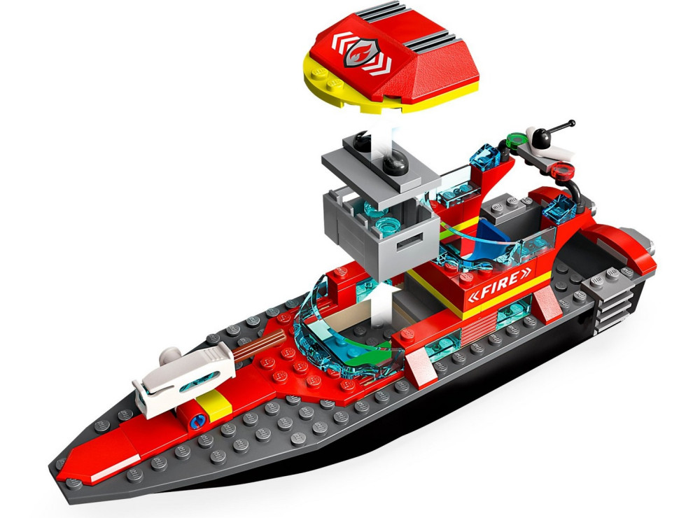 Конструктор LEGO City Лодка пожарной бригады 60373