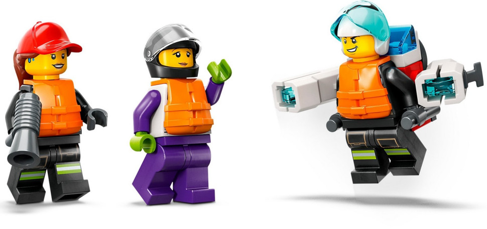 Конструктор LEGO City Лодка пожарной бригады 60373