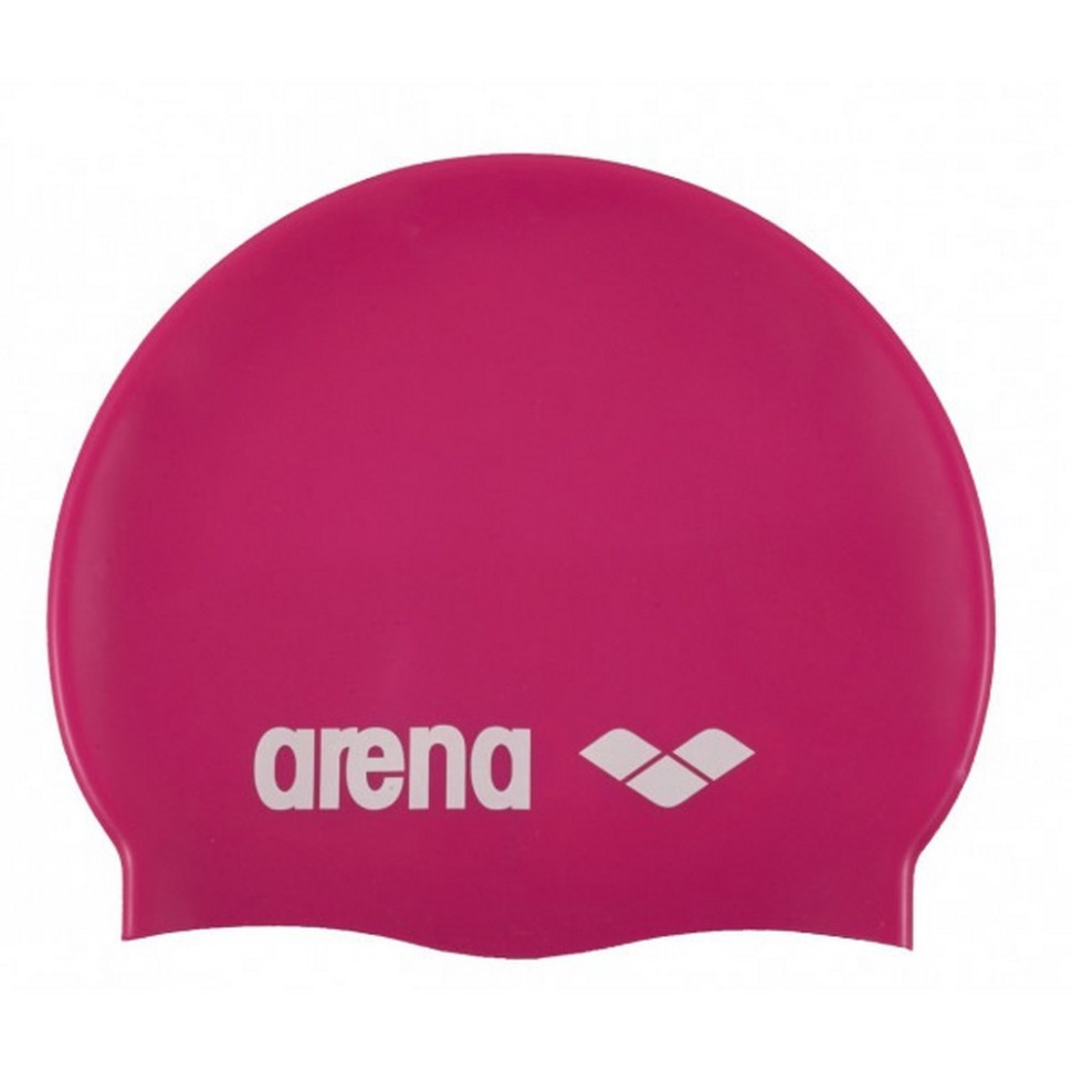 Шапка для плавання CLASSIC SILICONE Arena 91662-091 фуксія, білий, OSFM