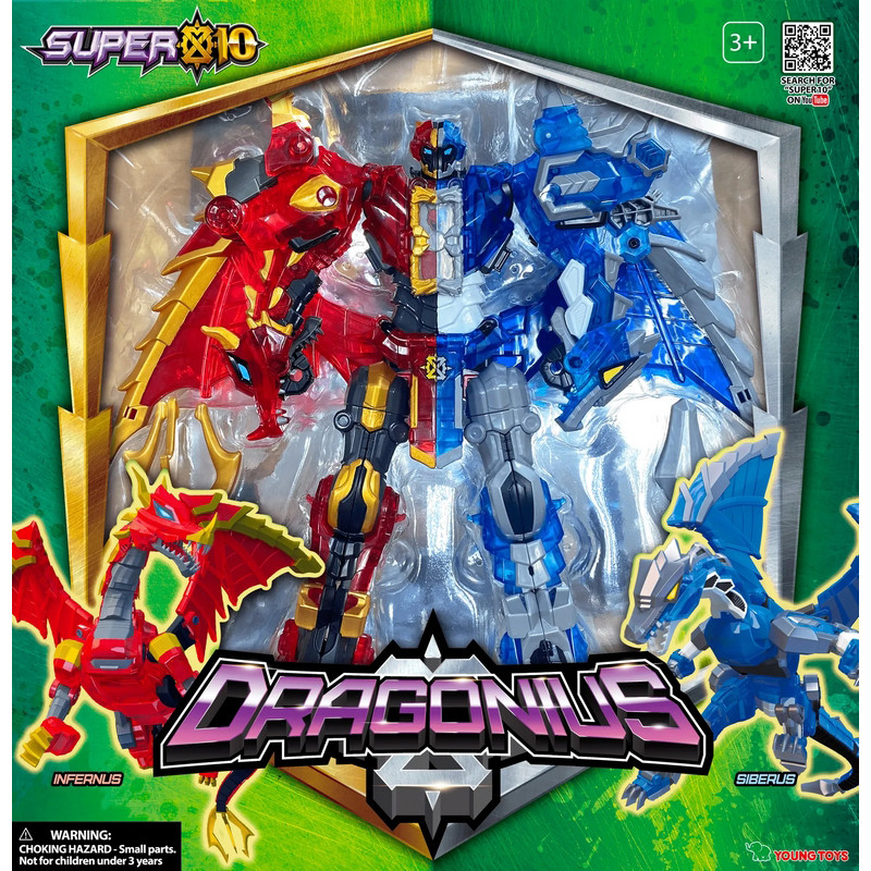 Детский игрушечный транформер Драгониус Super10 Young Toys 314063 