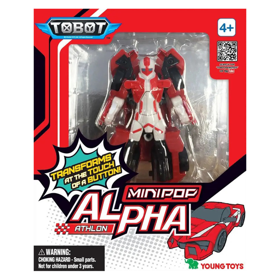 Игрушка-трансформер Атлон мини Тобот Альфа TOBOT 301062 красный