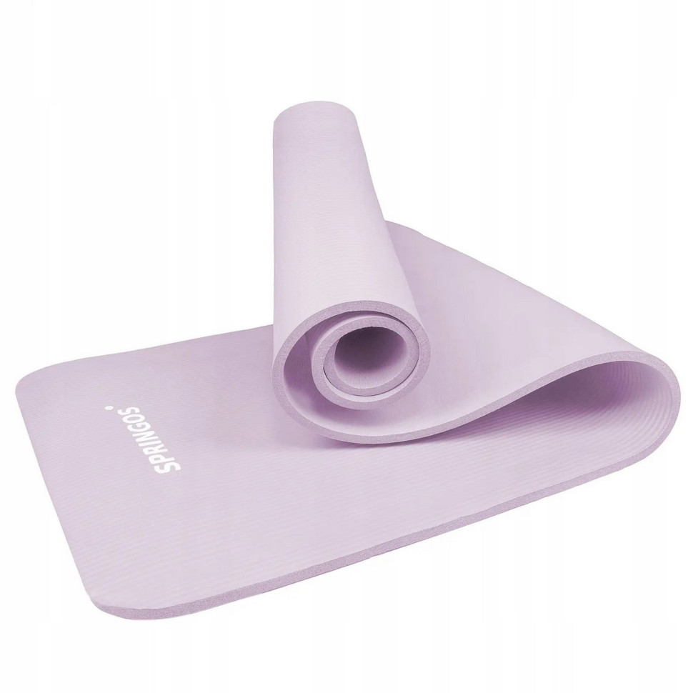 Коврик (мат) для йоги и фитнеса Springos YG0038 Purple, NBR 1 см