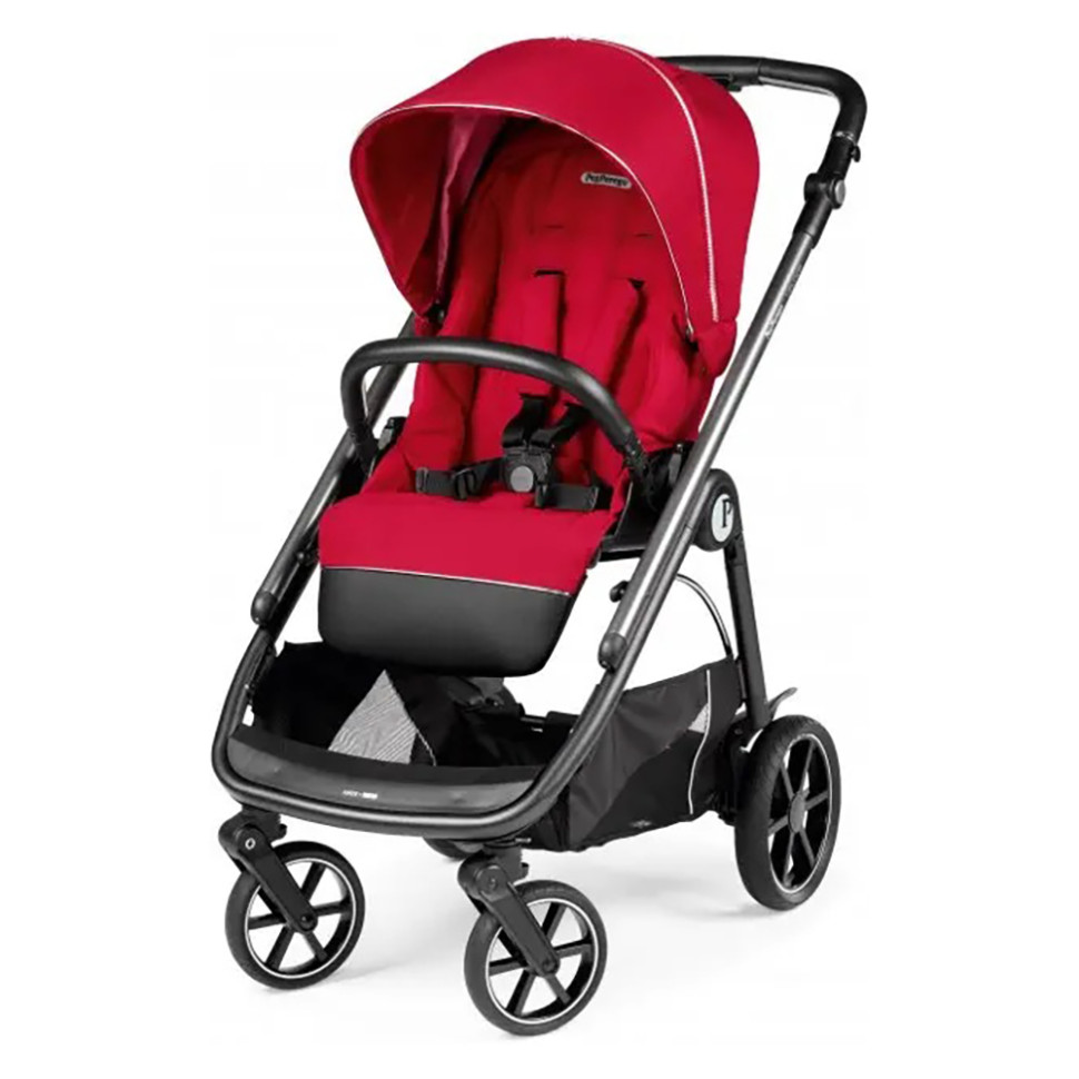 Коляска 2в1 Veloce Shine Peg-Perego PACK-VEL2100000004, красная