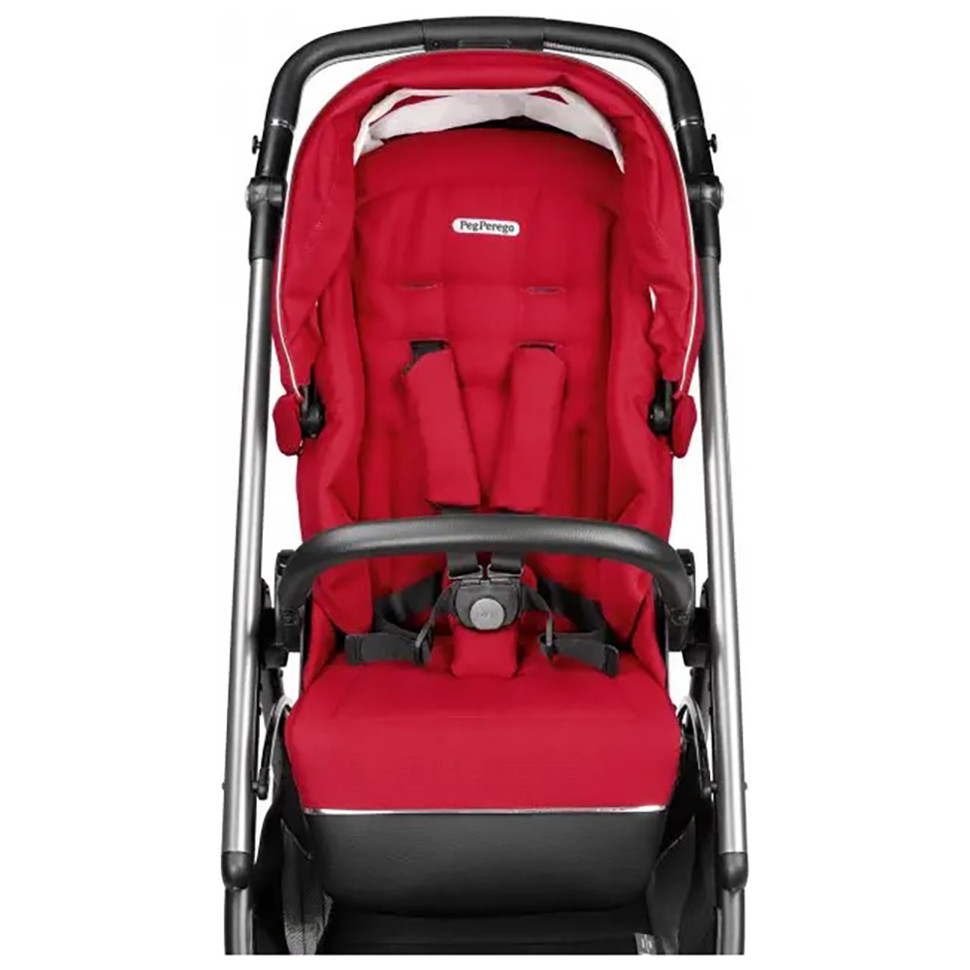 Коляска 2в1 Veloce Shine Peg-Perego PACK-VEL2100000004, красная