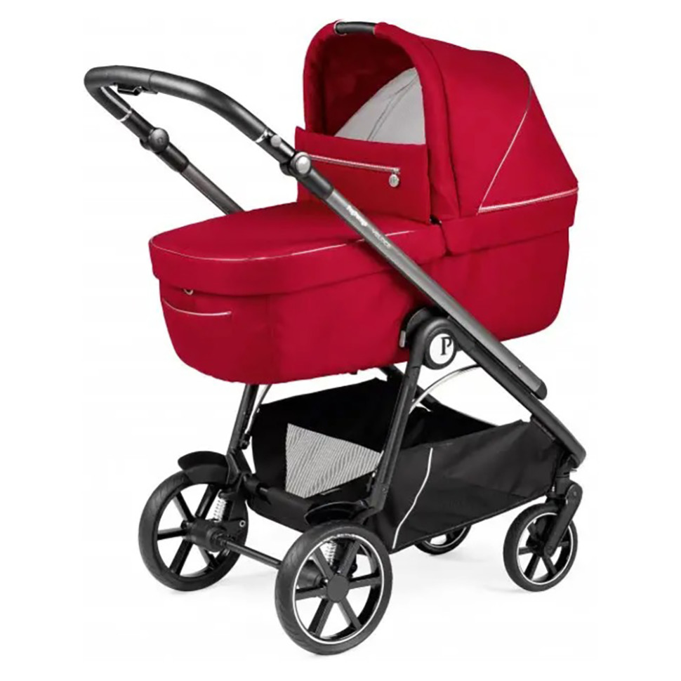 Коляска 2в1 Veloce Shine Peg-Perego PACK-VEL2100000004, красная
