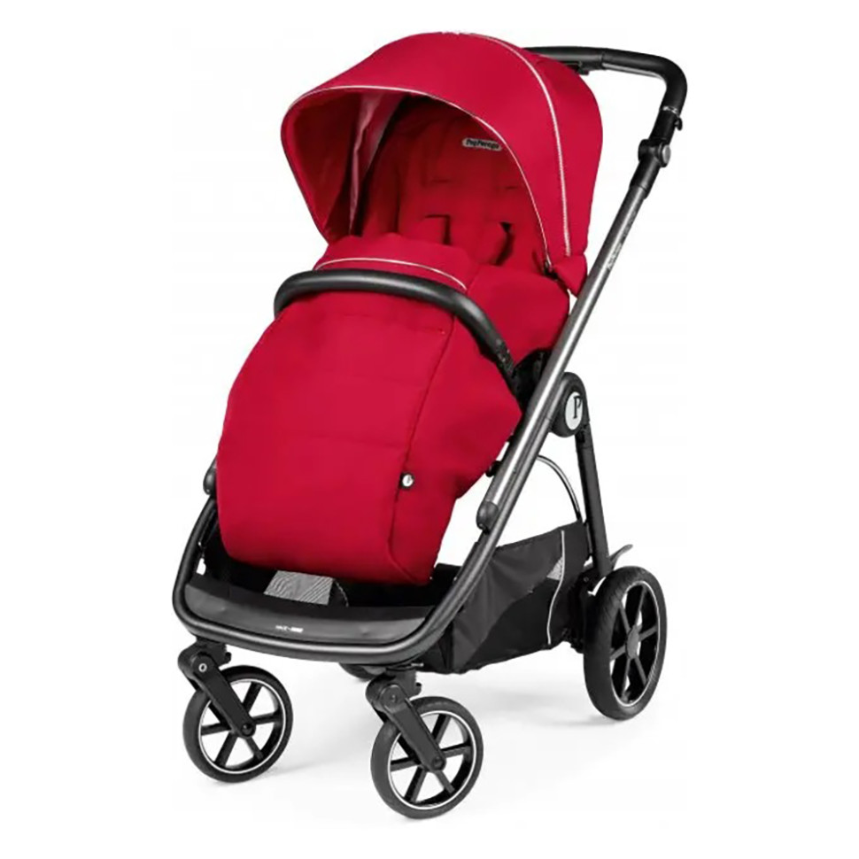 Коляска 2в1 Veloce Shine Peg-Perego PACK-VEL2100000004, красная