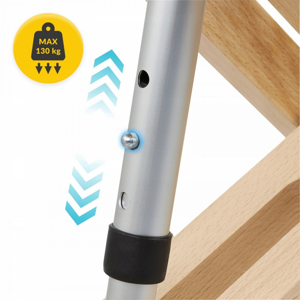 Колінний стілець ортопедичний Pure 4FIZJO P-5905973402804 регульований, на коліщатках
