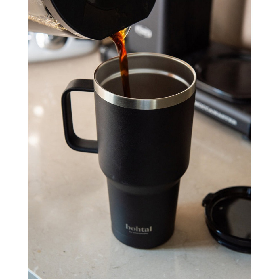 Термостакан (ізольована чашка) Bohtal Tumbler SmartShake 11281601 Black 900 мл