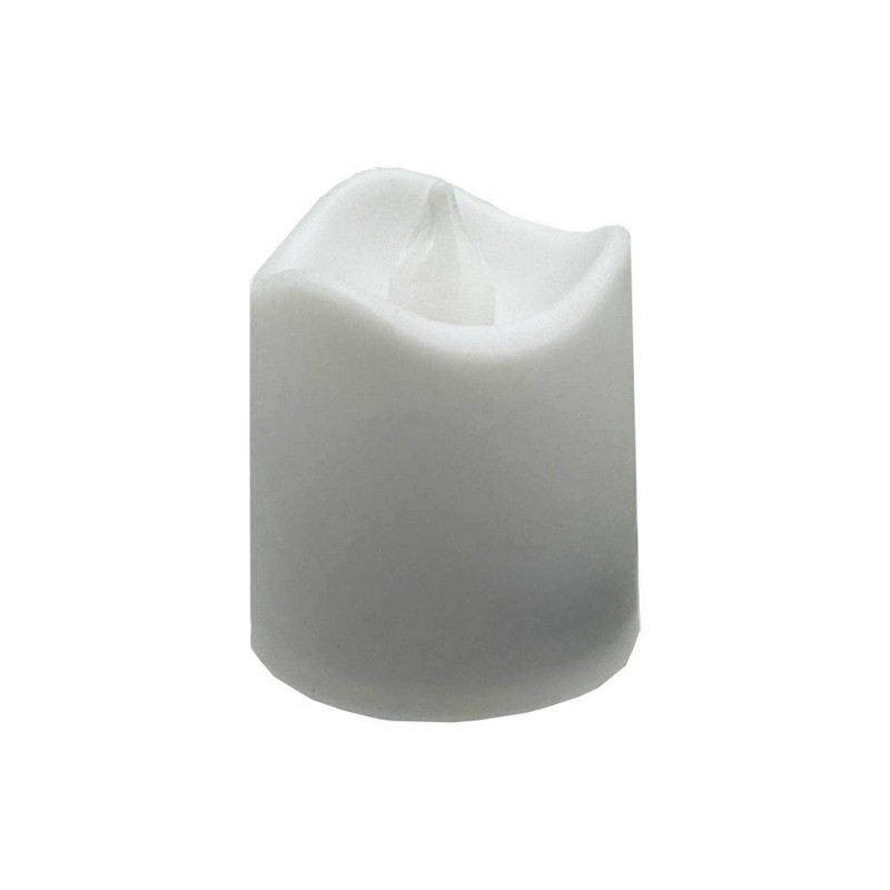 Декоративна свічка LED з полум'ям Bambi 12-67C(White) 4 см, білий