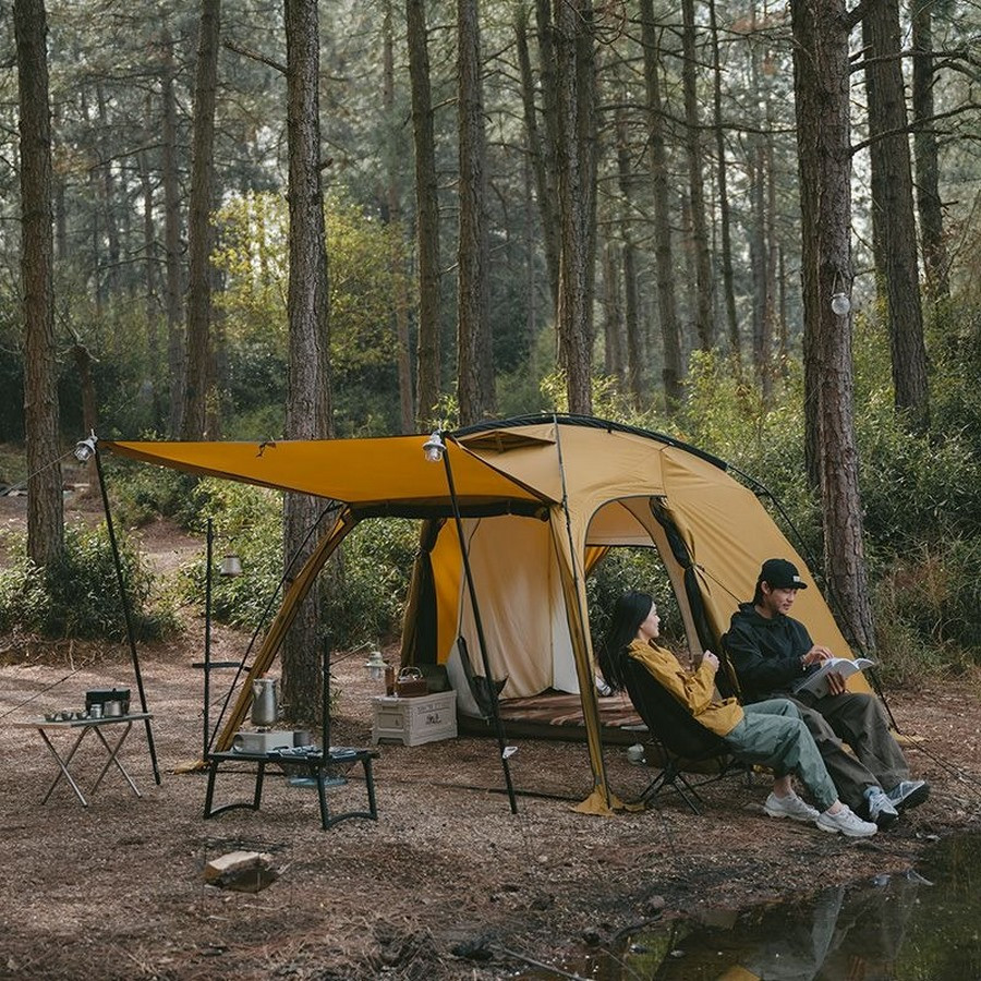 Намет двокімнатний CNH22ZP028 Naturehike 6976507669795 гірчичний
