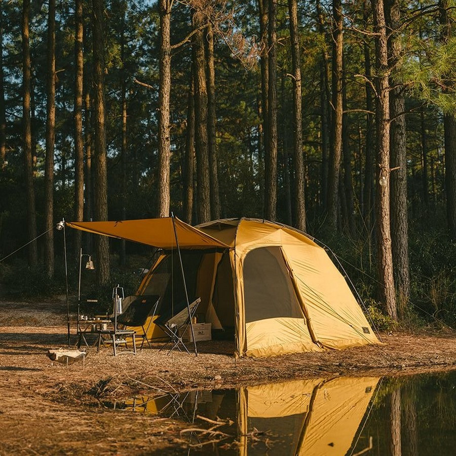 Намет двокімнатний CNH22ZP028 Naturehike 6976507669795 гірчичний