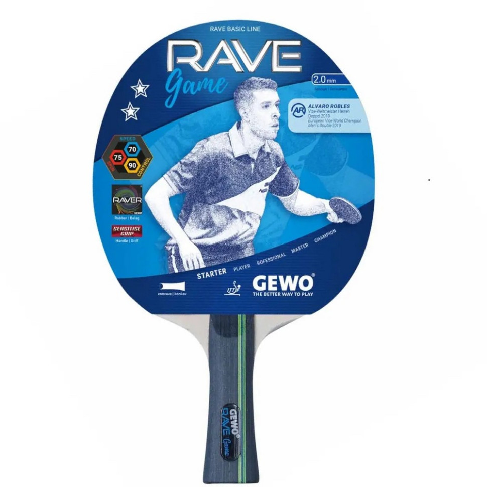 Ракетка для настольного тенниса Rave Game FL Gewo 931042 (860200001)