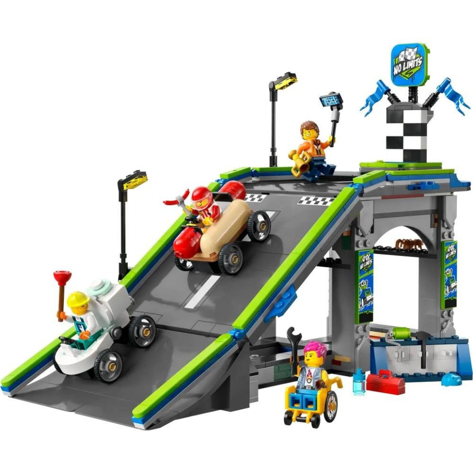 Конструктор Жодних обмежень: Автодром для гоночних машин LEGO 60460, 436 деталей