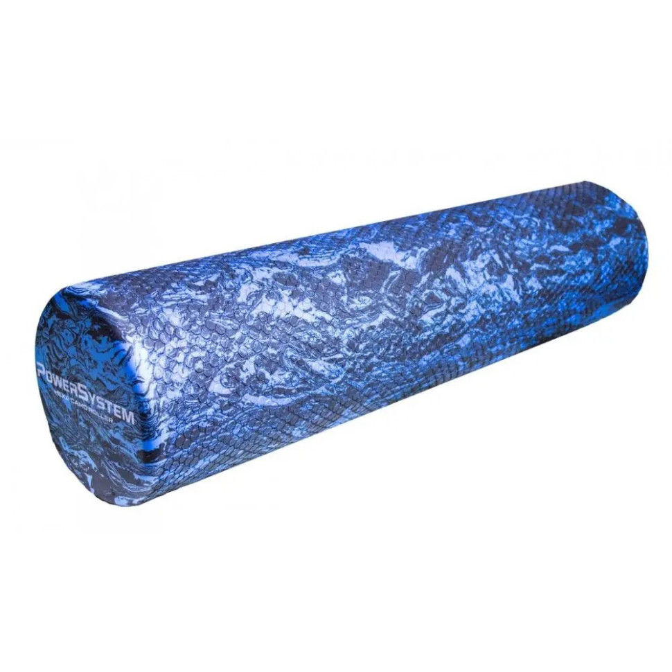Массажный ролик Hexa Camo Roller Power System PS_4089BB-0 Black/Blue Гладкий 60x15 см