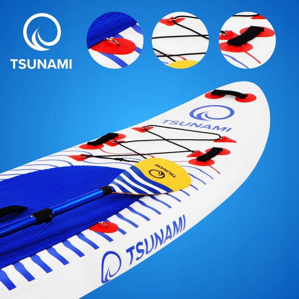Надувная SUP доска Tsunami T09 с веслом Wave 350 см  