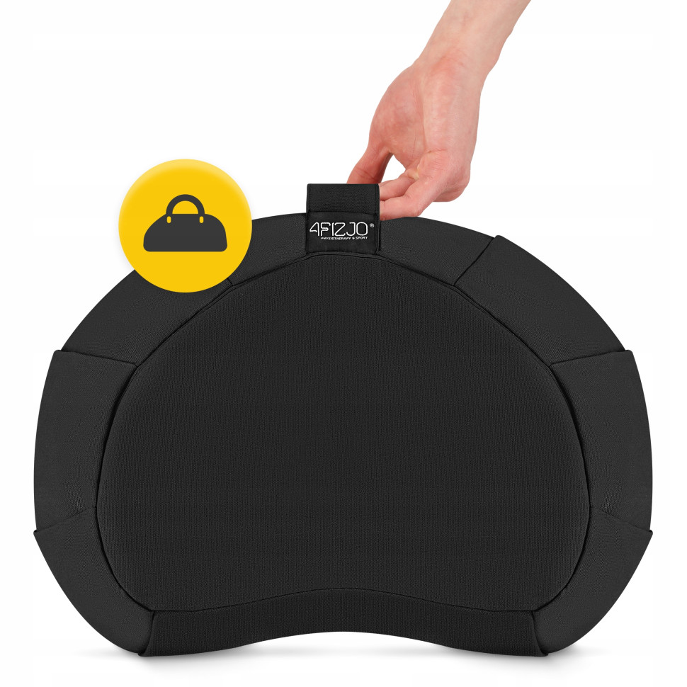 Подушка для йоги та медитації Zafu 4FIZJO P-5907739315519 напівкругла 40 x 30 x 12 см