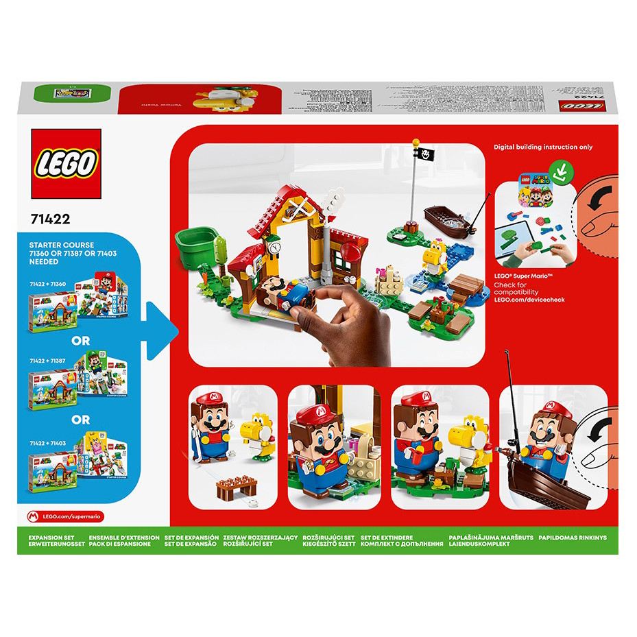 Конструктор LEGO Super Mario Пікнік у будинку Маріо. Додатковий набір 71422, 259 деталей