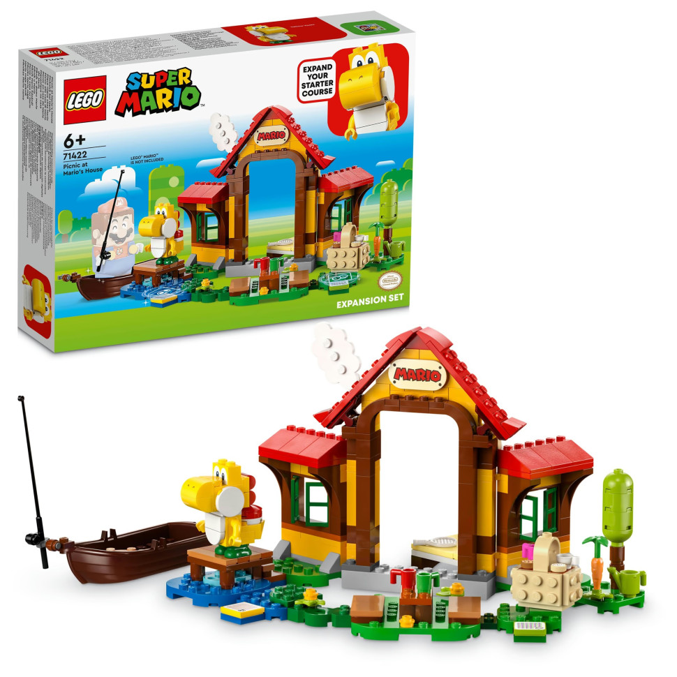 Конструктор LEGO Super Mario Пікнік у будинку Маріо. Додатковий набір 71422, 259 деталей