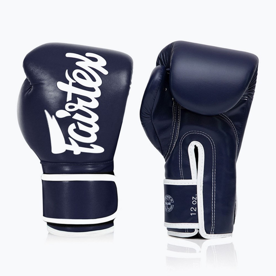 Боксерские перчатки BGV14 Fairtex BGV14_12oz_Blue 12 унций (бинты в комплекте)