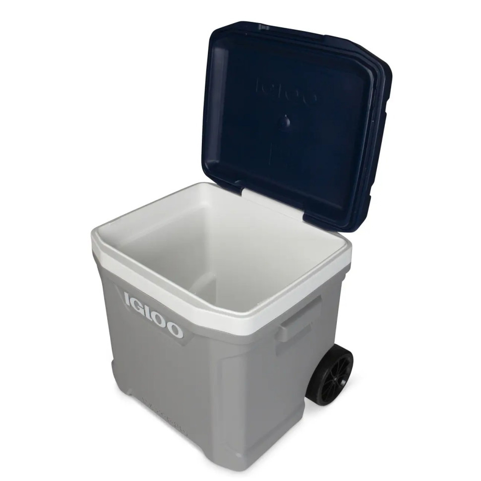 Изотермический контейнер на колесах MAXCOLD LATITUDE 62 ROLLER Igloo 0342233469668, 56 л, серый с синим