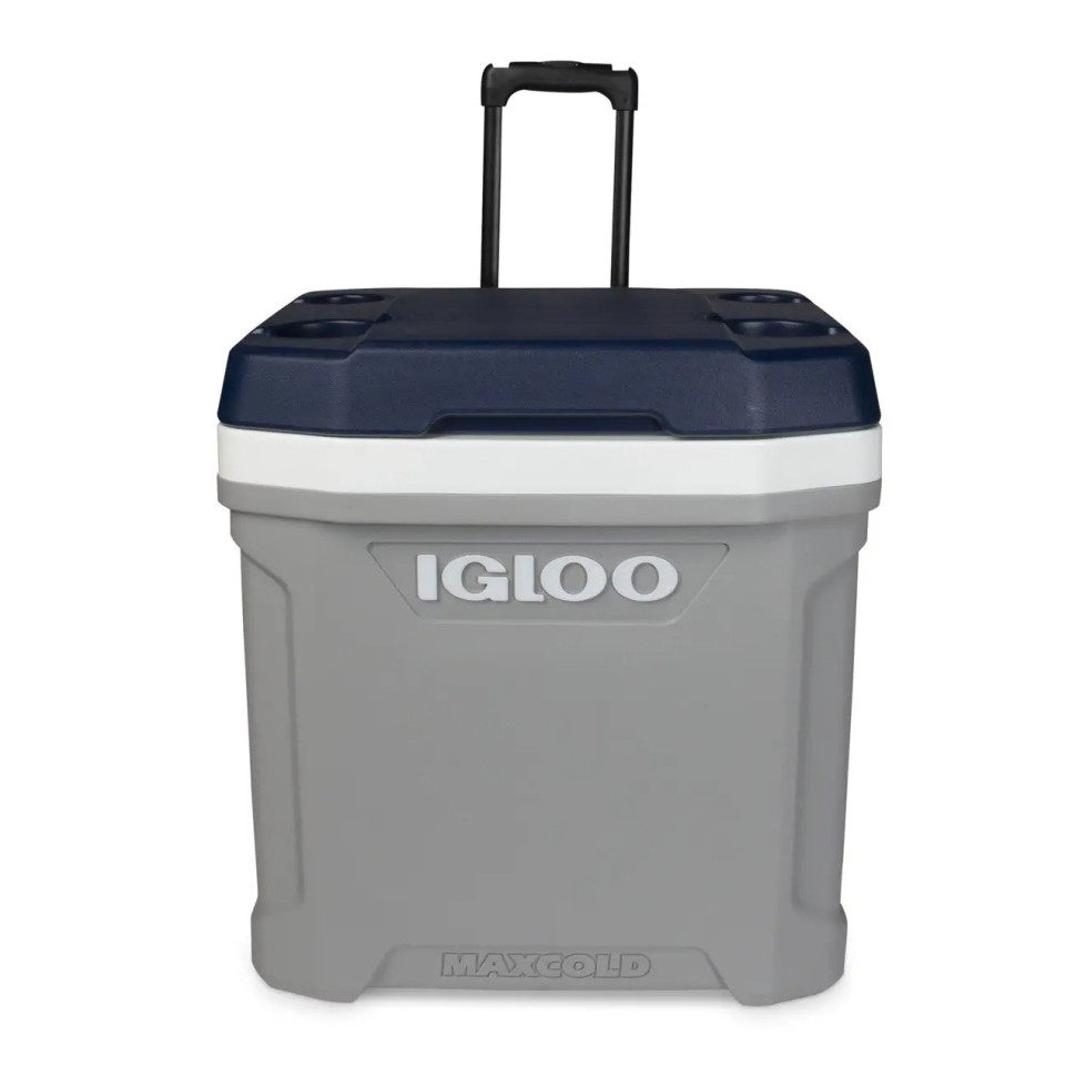 Изотермический контейнер на колесах MAXCOLD LATITUDE 62 ROLLER Igloo 0342233469668, 56 л, серый с синим