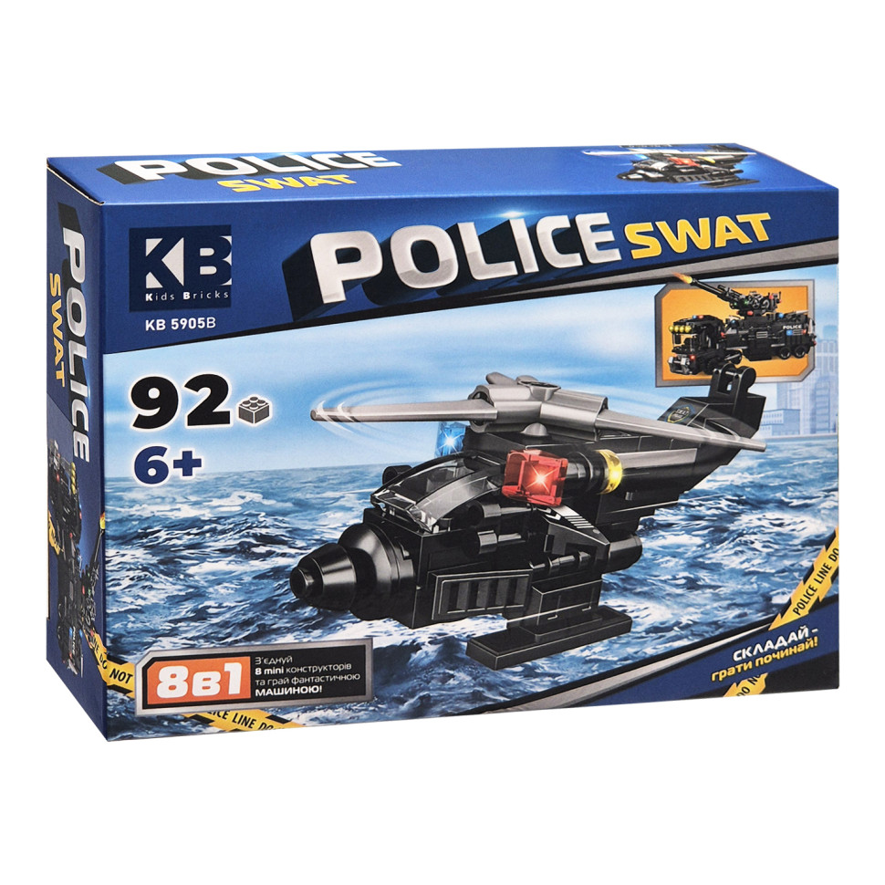 Дитячий конструктор Police SWAT Limo Toy KB 5905B пластик, 92 деталі