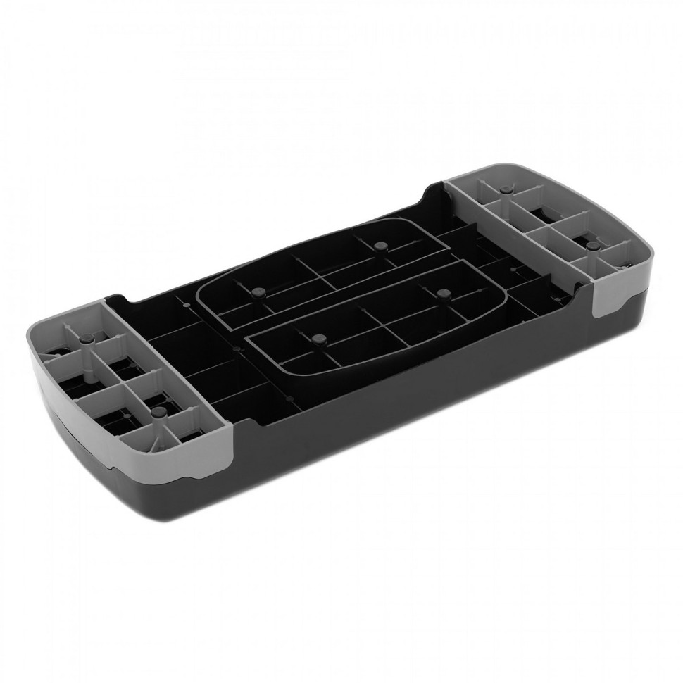 Степ-платформа 2-ступенчатая Cornix XR-0189, 68 х 28 х 10-15 см, Black/Grey