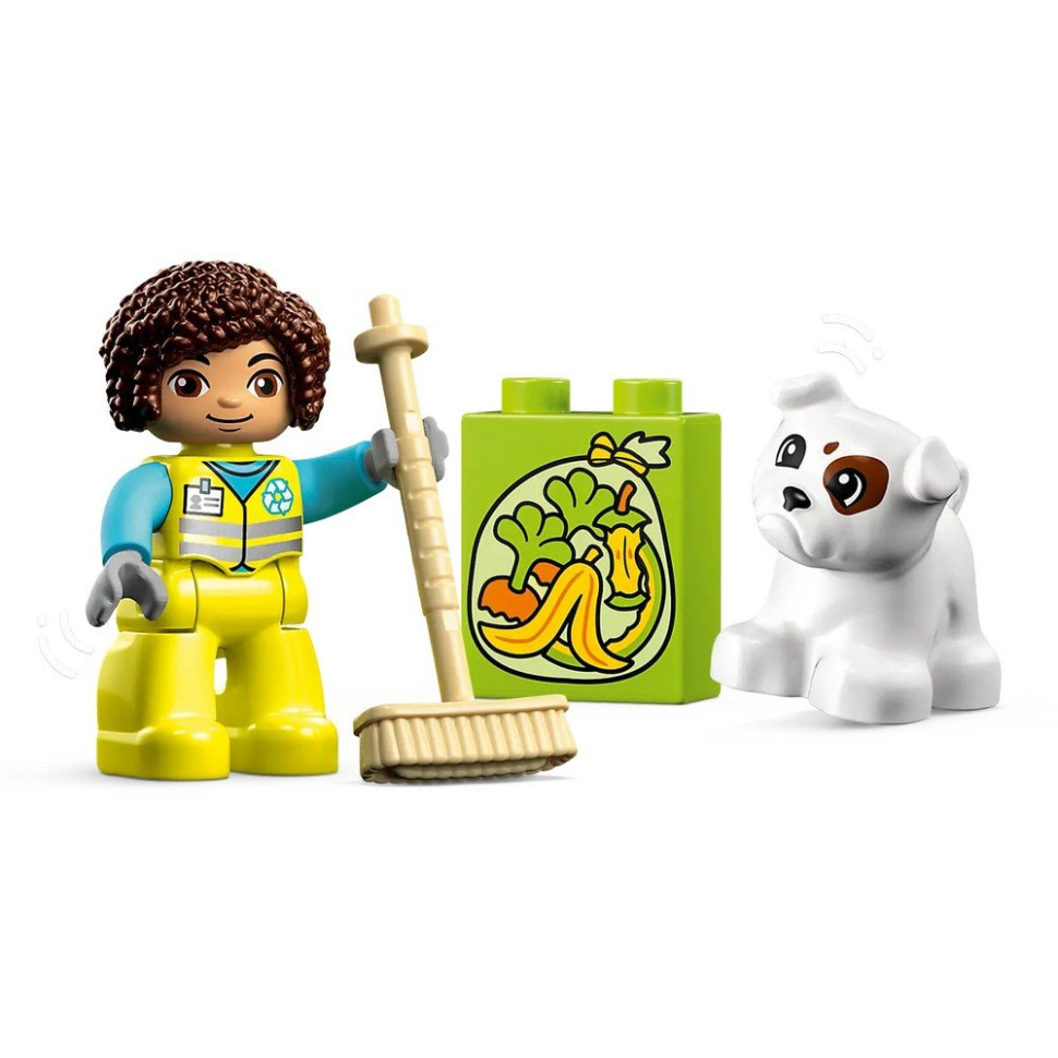 Конструктор Мусороперерабатывающий грузовик DUPLO LEGO 10987, 15 деталей