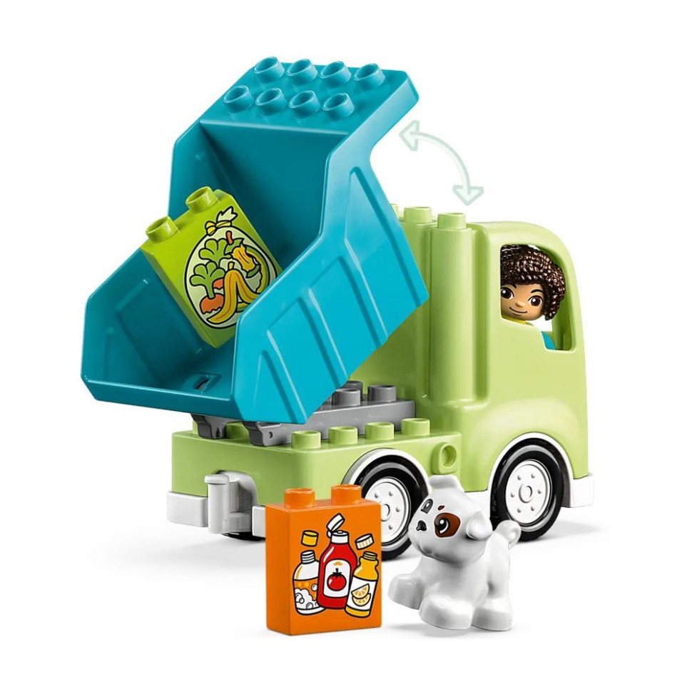 Конструктор Мусороперерабатывающий грузовик DUPLO LEGO 10987, 15 деталей