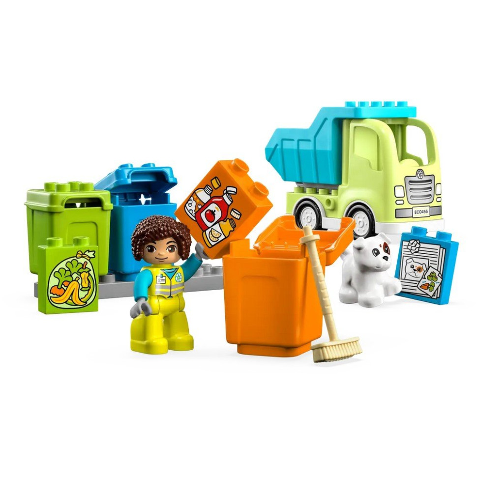 Конструктор Мусороперерабатывающий грузовик DUPLO LEGO 10987, 15 деталей