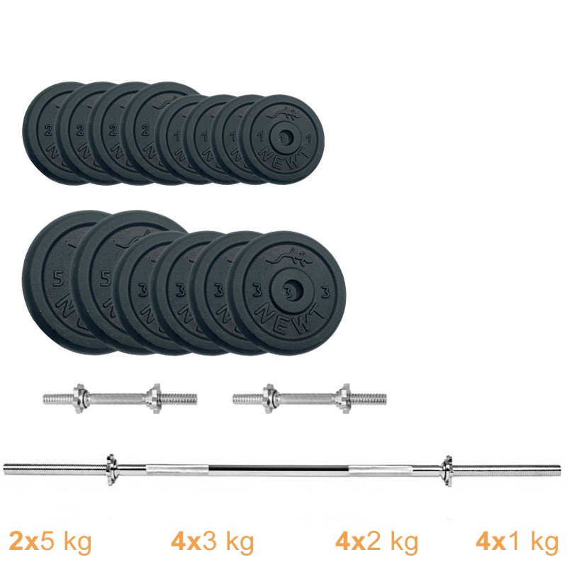 Набор штанга + гантели металлические Gym Set-H Home Newt NE-M-H-SET-45, 45 кг