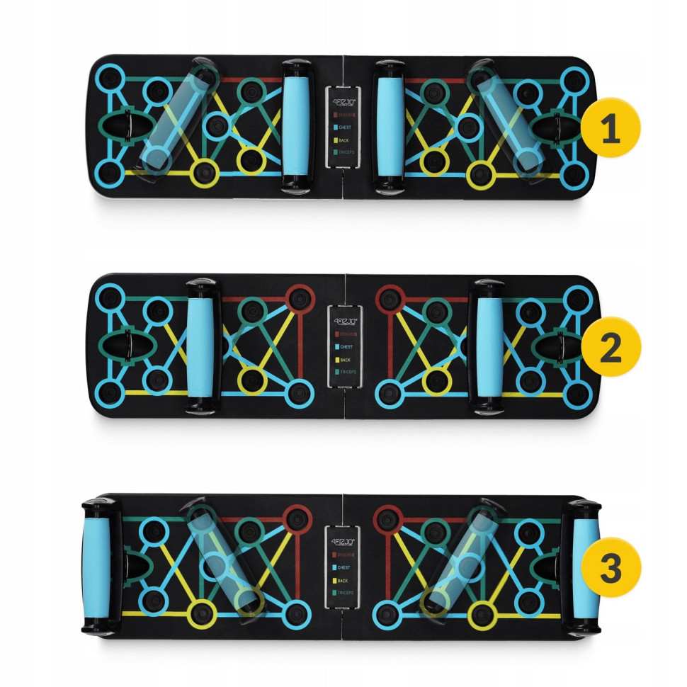 Упоры для отжиманий со сменным хватом Push-up Board 4FIZJO P-5907739312785