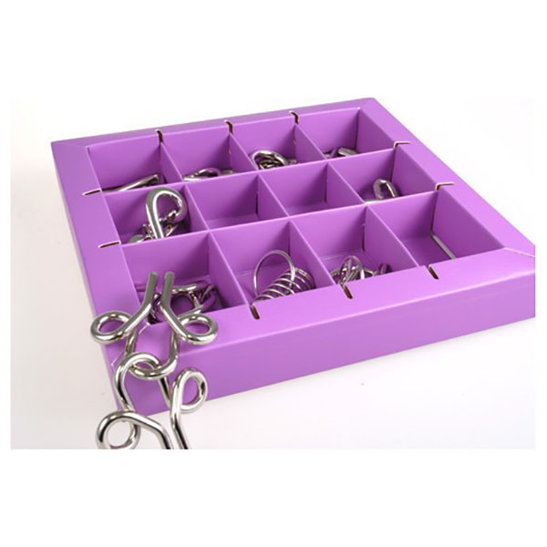 Набір головоломок 10 Metall Puzzles violet 10 головоломок Eureka 3D Puzzle 473359