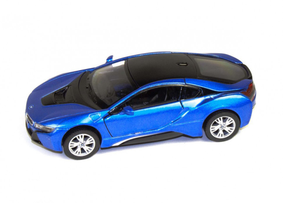 Модель легкової машинки BMW i8 Kinsmart KT5379W інерційна