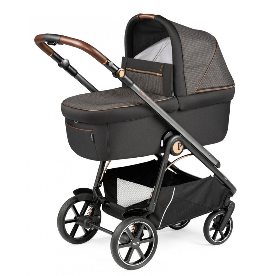 Коляска 2в1 Vivace 500 Peg-Perego PACK-VIV2100000003, изысканно-коричневая с полоской
